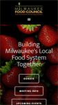 Mobile Screenshot of milwaukeefoodcouncil.org