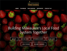Tablet Screenshot of milwaukeefoodcouncil.org